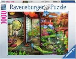 Puzzel Ravensburger Theehuis Japanse tuin 1000 stukjes