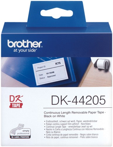 Etiket Brother DK-44205 doorlopend 62mm 1 rol á 30m wit-2