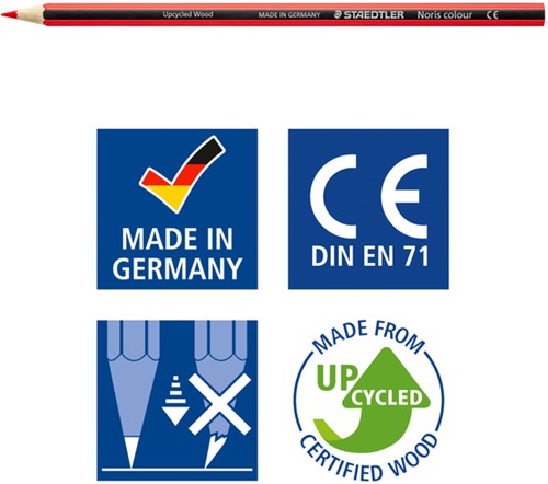 Kleurpotloden Staedtler Noris classpack à 144 stuks 12 kleuren + 3 puntenslijpers gratis-2