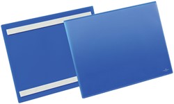Documenthoes Durable zelfklevend A4 liggend blauw 50 stuks