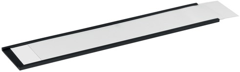 Etikethouder Durable magnetisch 200x40mm antraciet 50 stuks