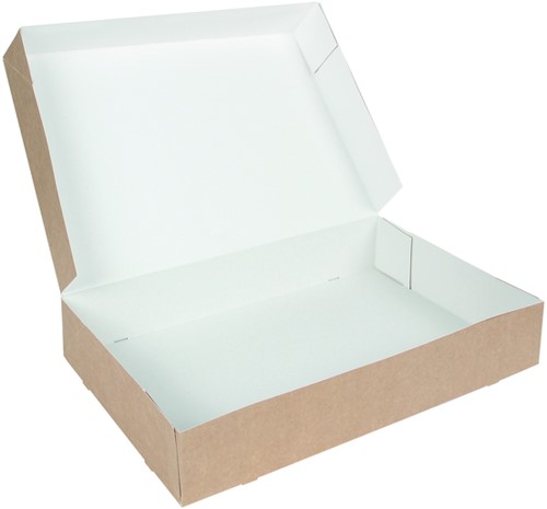 Cateringdoos IEZZY 46cm plasticvrij bruin 10 stuks-2