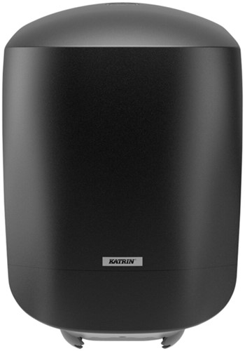 Poetspapierdispenser Katrin medium zwart 82254