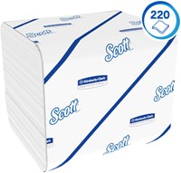 Toiletpapier Scott Control gevouwen 2-laags 110x186mm wit 8509-3