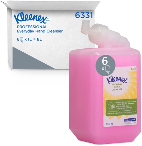 Handzeep Kleenex vloeibaar roze 1000ml 6331