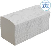 Handdoek Kleenex Ultra i-vouw 3-laags 215x318mm 15x96 vel wit 6710-1