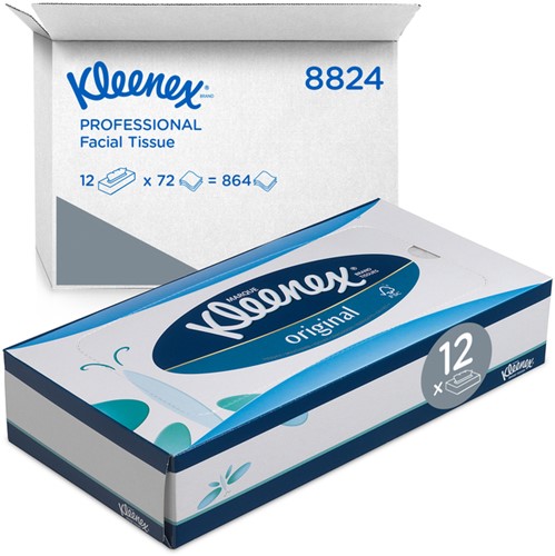 Facial tissues Kleenex 3-laags 72 vel wit 8824