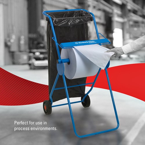 Poetspapier WypAll L20 2-laags 500 vel blauw 7300-2