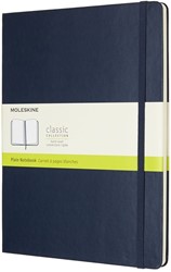 Notitieboek Moleskine XL 190x250mm blanco hard cover sapphire blue