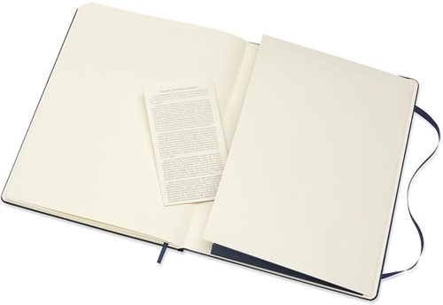Notitieboek Moleskine XL 190x250mm blanco hard cover sapphire blue-1