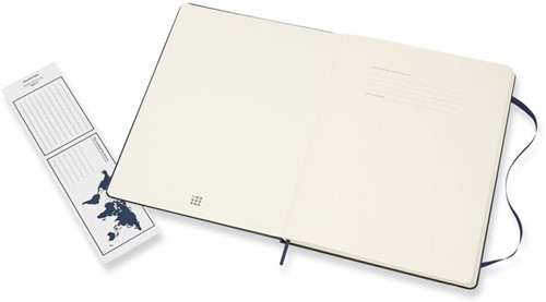Notitieboek Moleskine XL 190x250mm blanco hard cover sapphire blue-2