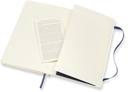 Notitieboek Moleskine large 130x210mm lijn soft cover sapphire blue-1