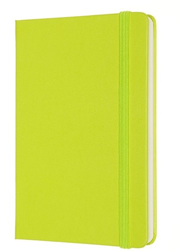 Notitieboek Moleskine pocket 90x140mm blanco hard cover lemon green-2