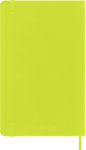 Notitieboek Moleskine large 130x210mm lijn hard cover lemon green-2