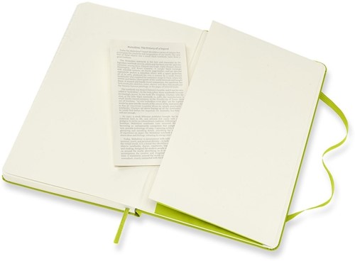 Notitieboek Moleskine large 130x210mm lijn hard cover lemon green-1