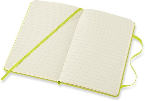 Notitieboek Moleskine pocket 90x140mm lijn hard cover lemon green-3