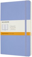 Notitieboek Moleskine large 130x210mm lijn soft cover hydrangea blue