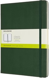 Notitieboek Moleskine XL 190x250mm blanco hard cover myrtle green