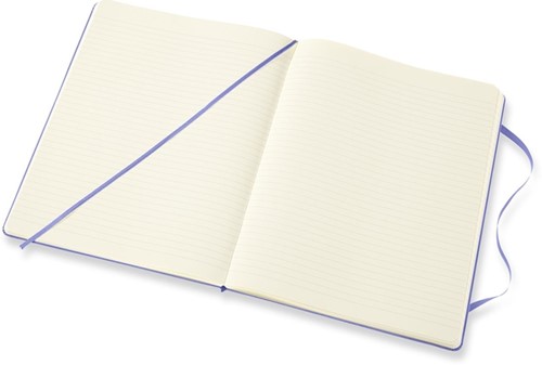 Notitieboek Moleskine XL 190x250mm lijn hard cover hydrangea blue-3