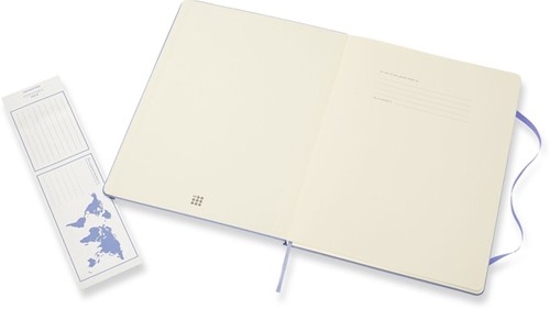 Notitieboek Moleskine XL 190x250mm lijn hard cover hydrangea blue-2