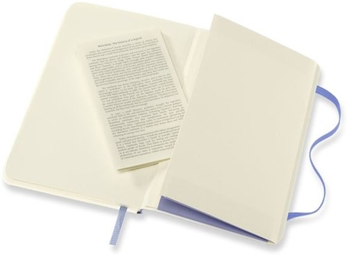 Notitieboek Moleskine pocket 90x140mm blanco soft cover hydrangea blue-1