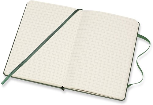 Notitieboek Moleskine pocket 90x140mm ruit 5x5mm hard cover myrtle green-3