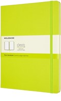 Notitieboek Moleskine XL 190x250mm blanco hard cover lemon green