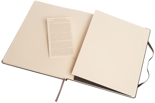 Notitieboek Moleskine XL 190x250mm blanco hard cover zwart-1