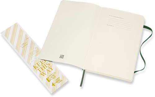 Notitieboek Moleskine large 130x210mm dots soft cover myrtle green-2