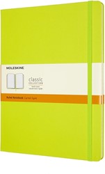 Notitieboek Moleskine XL 190x250mm lijn hard cover lemon green