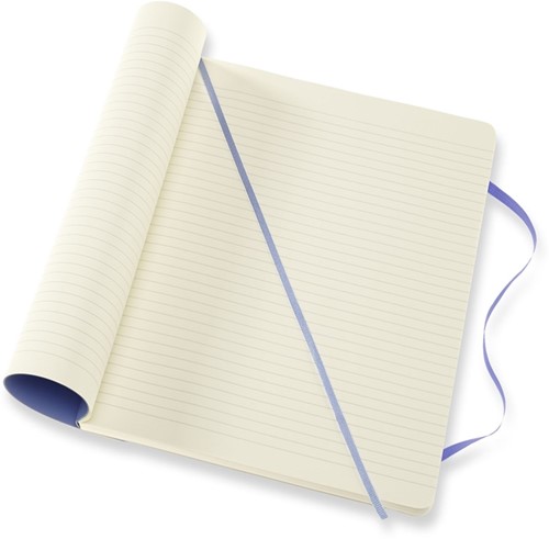 Notitieboek Moleskine XL 190x250mm lijn soft cover hydrangea blue-3