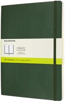 Notitieboek Moleskine XL 190x250mm blanco soft cover myrtle green