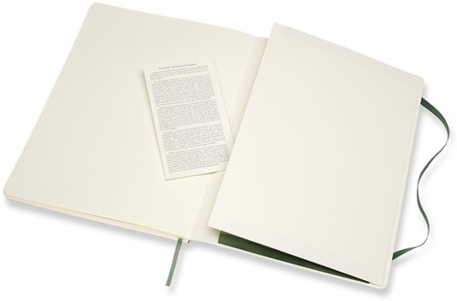 Notitieboek Moleskine XL 190x250mm blanco soft cover myrtle green-1