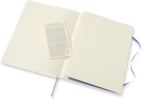 Notitieboek Moleskine XL 190x250mm blanco soft cover hydrangea blue-1
