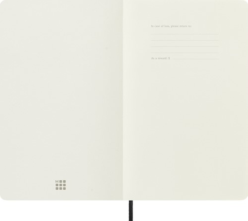 Notitieboek Moleskine large 130x210mm dots soft cover zwart-2