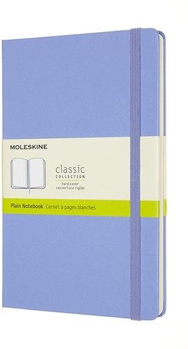 Notitieboek Moleskine large 130x210mm blanco hard cover hydrangea blue