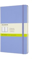 Notitieboek Moleskine large 130x210mm blanco hard cover hydrangea blue