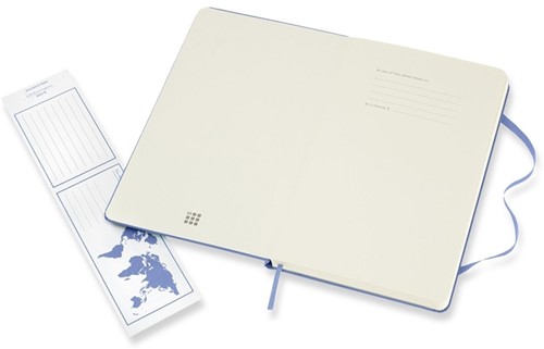 Notitieboek Moleskine large 130x210mm blanco hard cover hydrangea blue-2