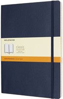 Notitieboek Moleskine XL 190x250mm lijn soft cover sapphire blue