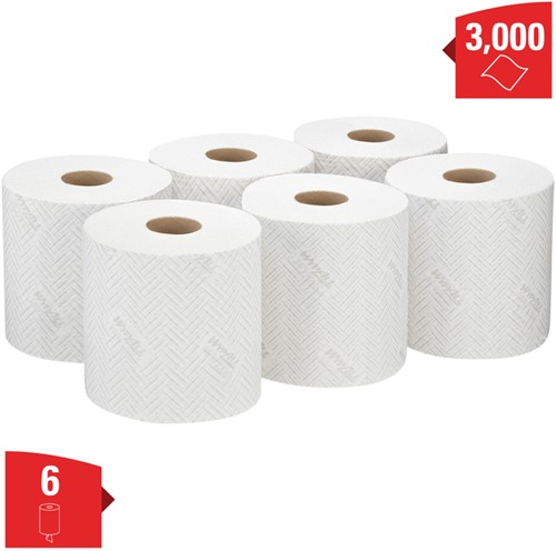 Poetspapier WypAll L10 1-laags 500 vel wit 7406-3