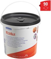 Reinigingsdoek WypAll emmer 1-laags 6x90 vel groen 7775-3