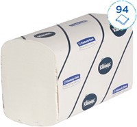 Handdoek Kleenex Ultra i-vouw 2-laags 215x415mm 30x94 vel wit 6772-2