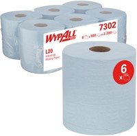 Poetspapier WypAll L20 2-laags 336 vel blauw 7302