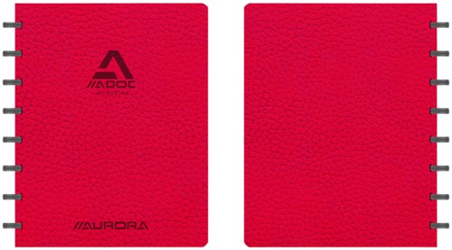 Schrift Adoc Business A5 lijn 144 pagina's 90gr rood