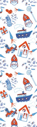 Inpakpapier Haza Sint 46.5x250cm doos à 100 stuks assorti-2