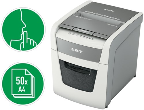 Papiervernietiger Leitz IQ Auto+ Small Office 50X P4 snippers 4x28mm-5