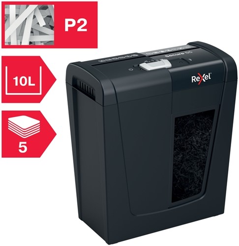 Papiervernietiger Rexel Secure S5 stroken 6mm-4