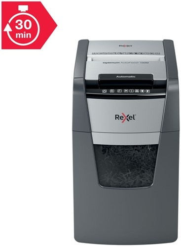 Papiervernietiger Rexel Optimum Auto+ 130M snippers 2x15mm-12
