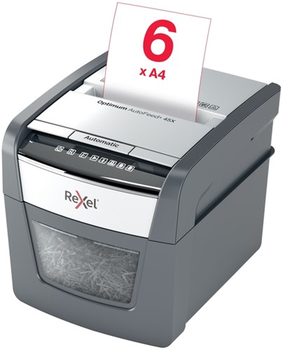 Papiervernietiger Rexel Optimum Auto+ 45X snippers 4x28mm-11