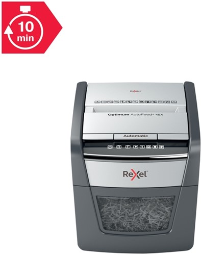 Papiervernietiger Rexel Optimum Auto+ 45X snippers 4x28mm-12